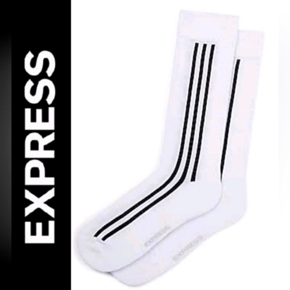Express Other - NEW EXPRESS MENS RACING STRIPE SOCKS